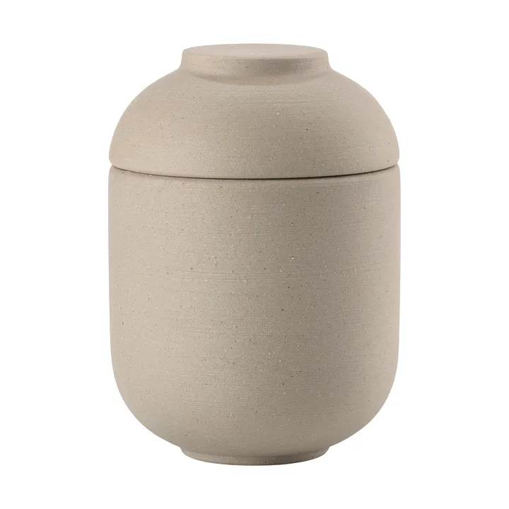Sensu jarra com tampa Ø6,5x9 cm - Taupe - Zone Denmark