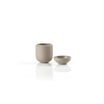 Sensu jarra com tampa Ø6,5x9 cm - Taupe - Zone Denmark