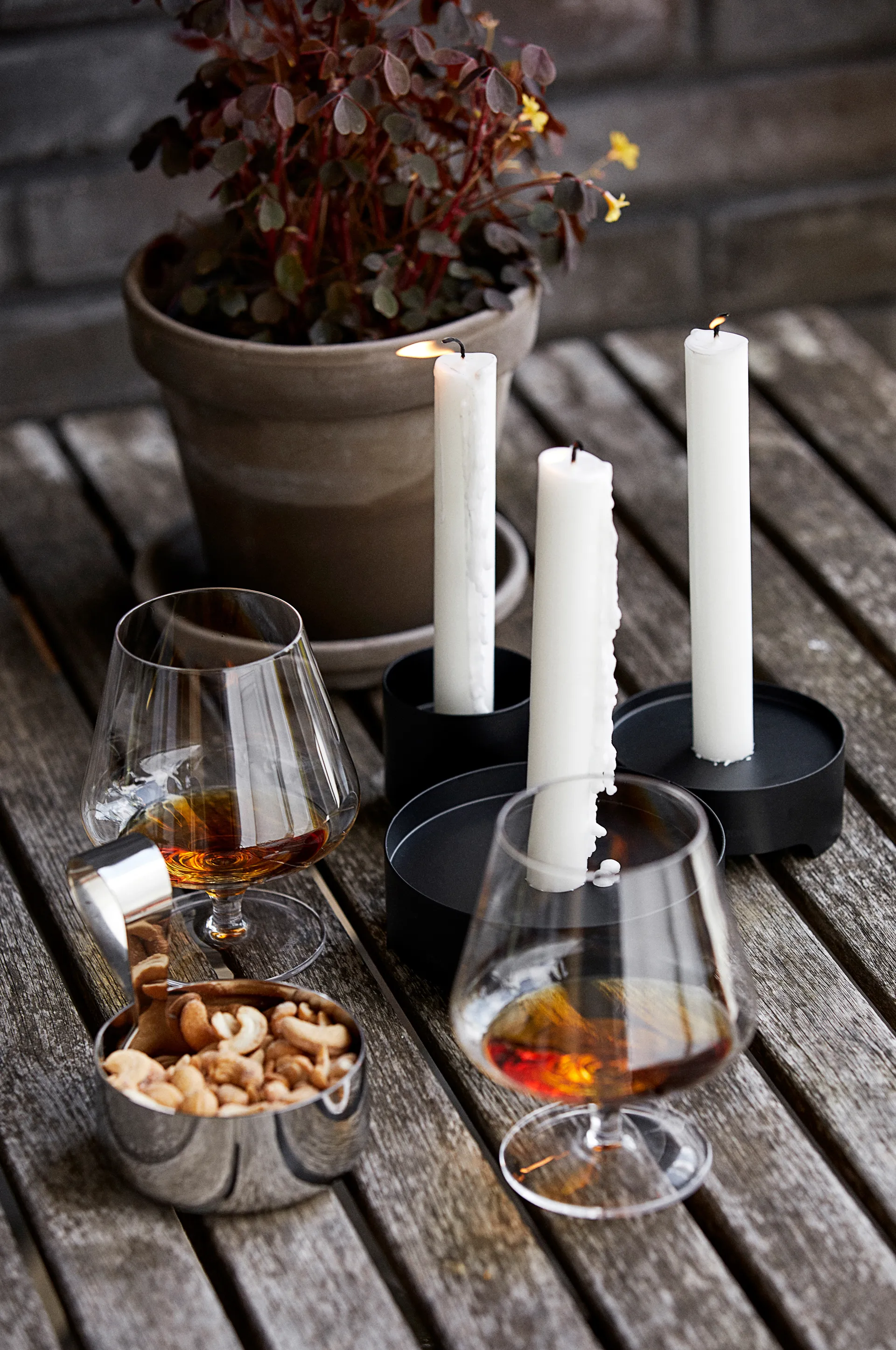 Suportes de vela Singles Ø9 cm, Preto Zone Denmark
