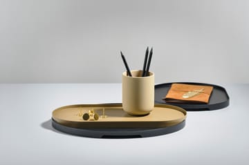 Tabuleiro oval Singles 23x35 cm - Preto - Zone Denmark