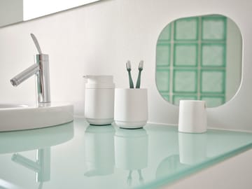 Time espelho de mesa 26,5 cm - Branco - Zone Denmark