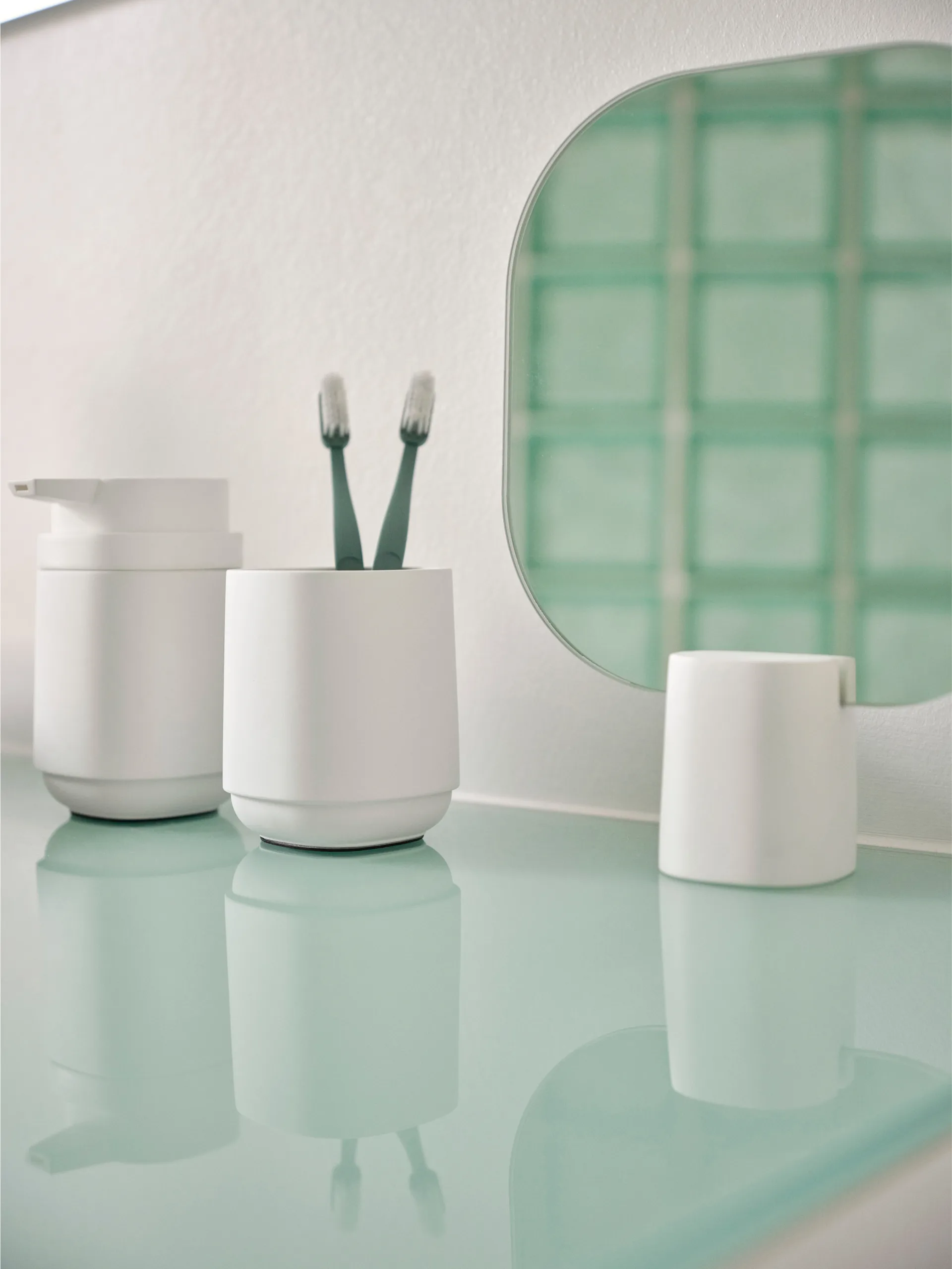 Time suporte para escova de dentes 9.8 cm, Branco Zone Denmark