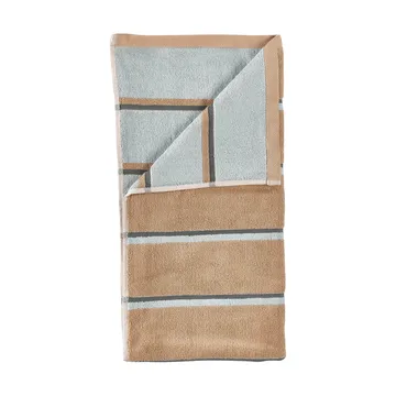Toalha de sauna - Camel-ice blue-olive green, 70x140 cm - Zone Denmark