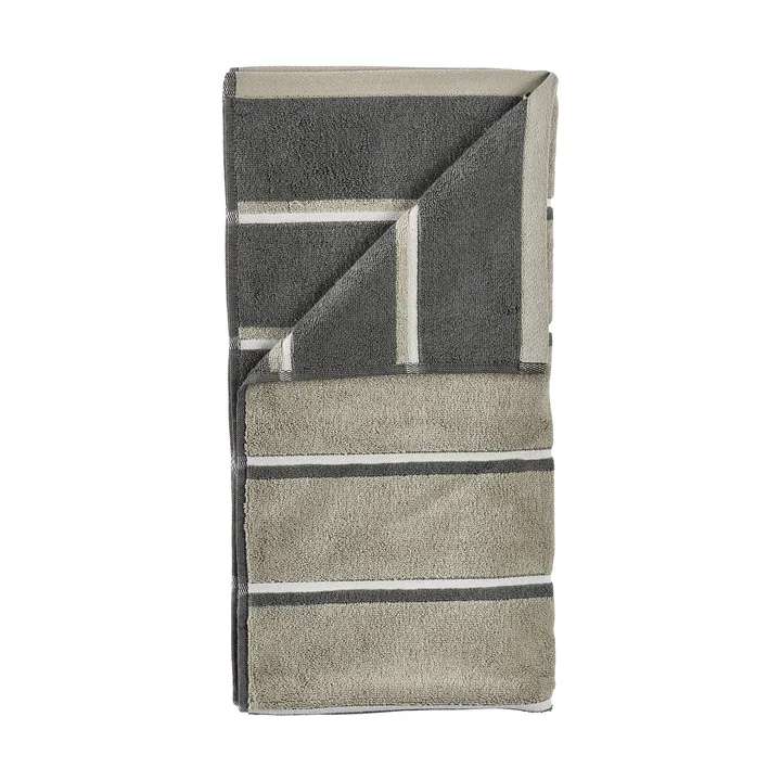 Toalha de sauna - Eucalyptus-olive green-soft grey, 70x140 cm - Zone Denmark