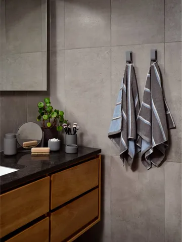 Toalha de sauna - Grey-blue fog-soft grey, 50x100 cm - Zone Denmark