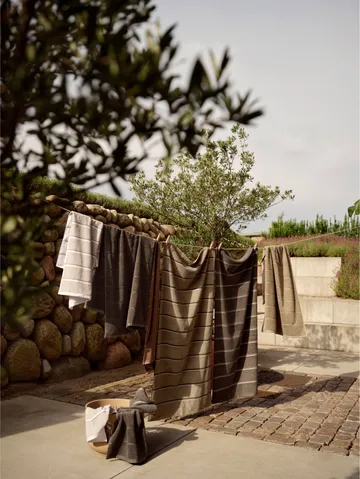 Toalha de sauna - Grey-blue fog-soft grey, 70x140 cm - Zone Denmark