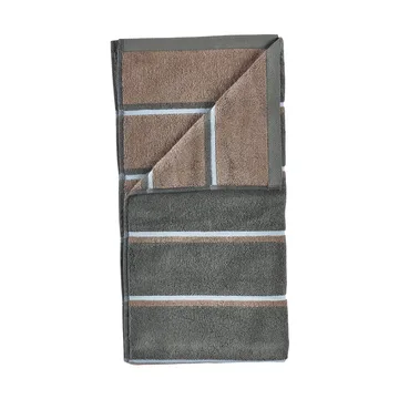 Toalha de sauna - Olive green-taupe-blue fog, 70x140 cm - Zone Denmark