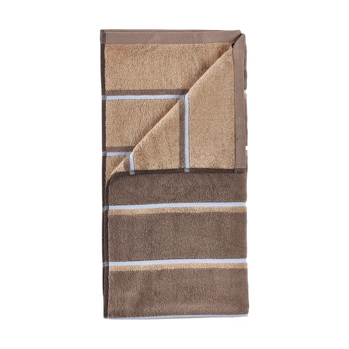 Toalha de sauna - Taupe-camel-sky blue, 50x100 cm - Zone Denmark