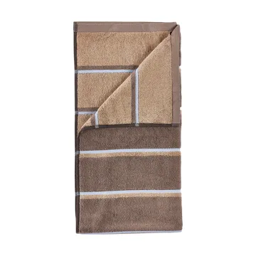 Toalha de sauna - Taupe-camel-sky blue, 70x140 cm - Zone Denmark
