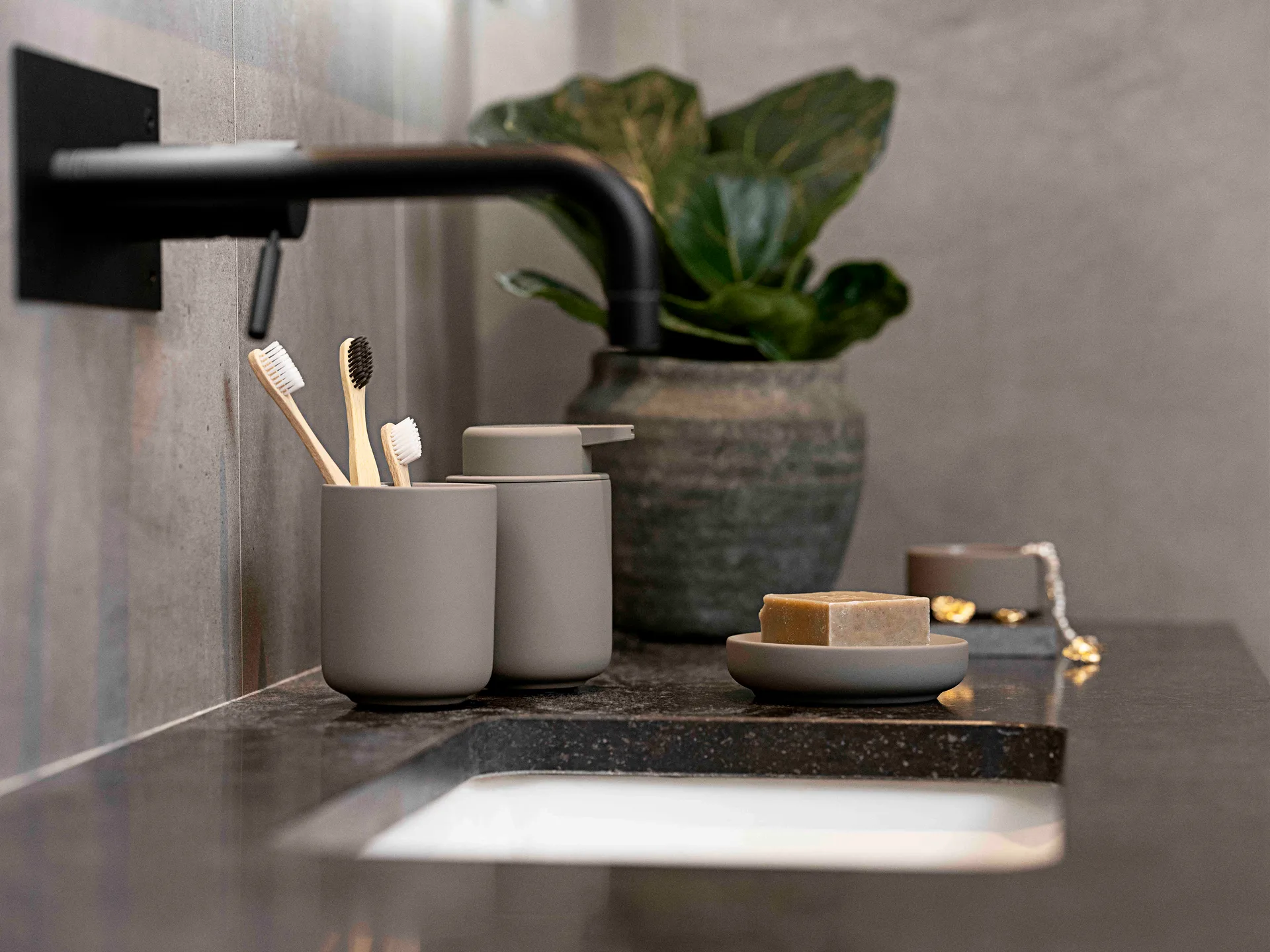 Ume copo para escovas de dentes , Taupe Zone Denmark