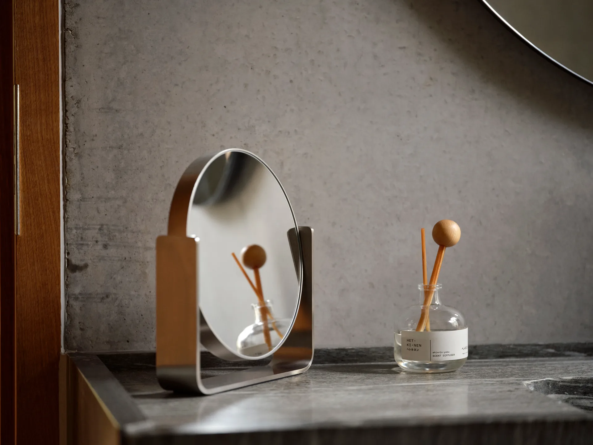 Ume espelho de mesa - 5x aumento 19x19.5 cm, Aço Zone Denmark