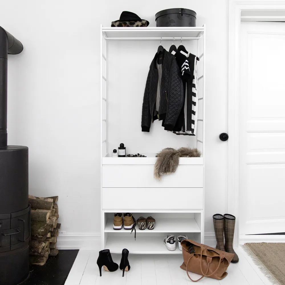 Bandeja prateleira Molto 560, branco, incluí moldura branca Zweed