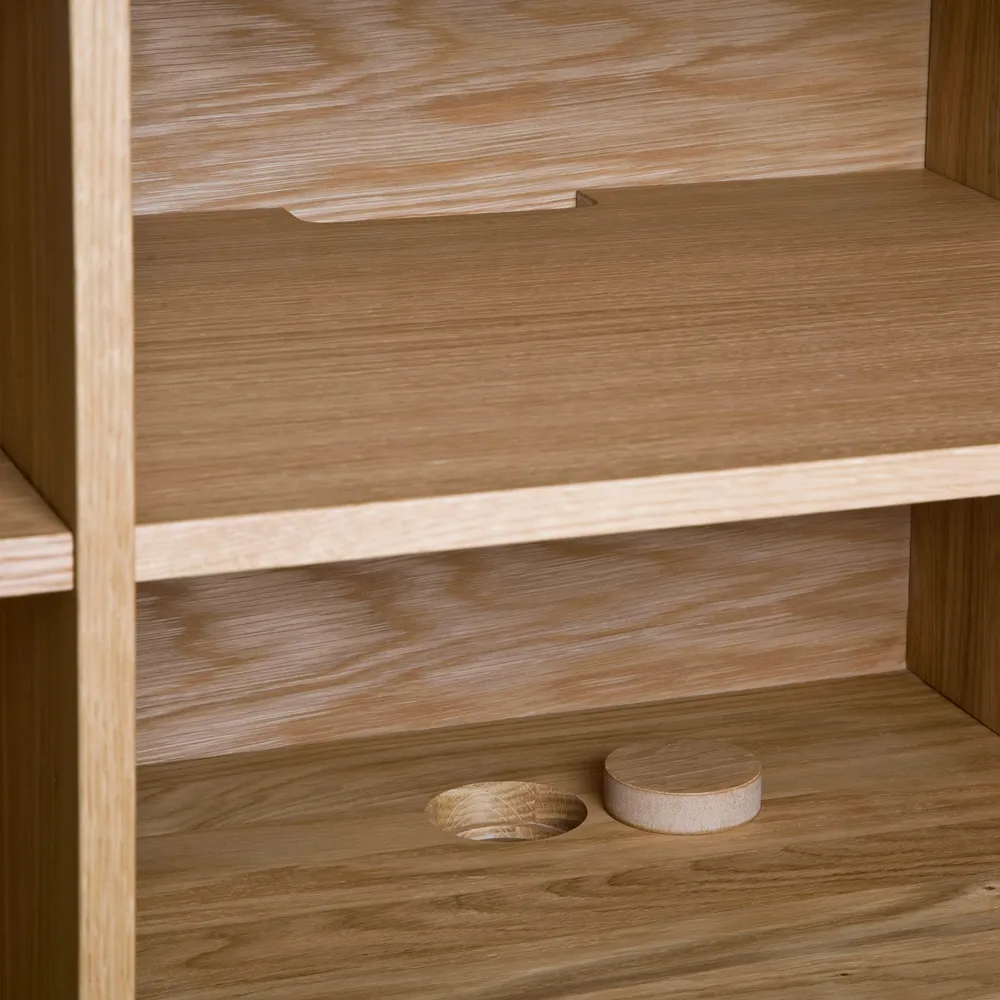 Mesa de apoio Moodi 180, Cinzento/branco, Moldura de carvalho Zweed