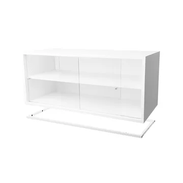Módulo de vitrine Molto 840 - branco, incluí moldura branca - Zweed