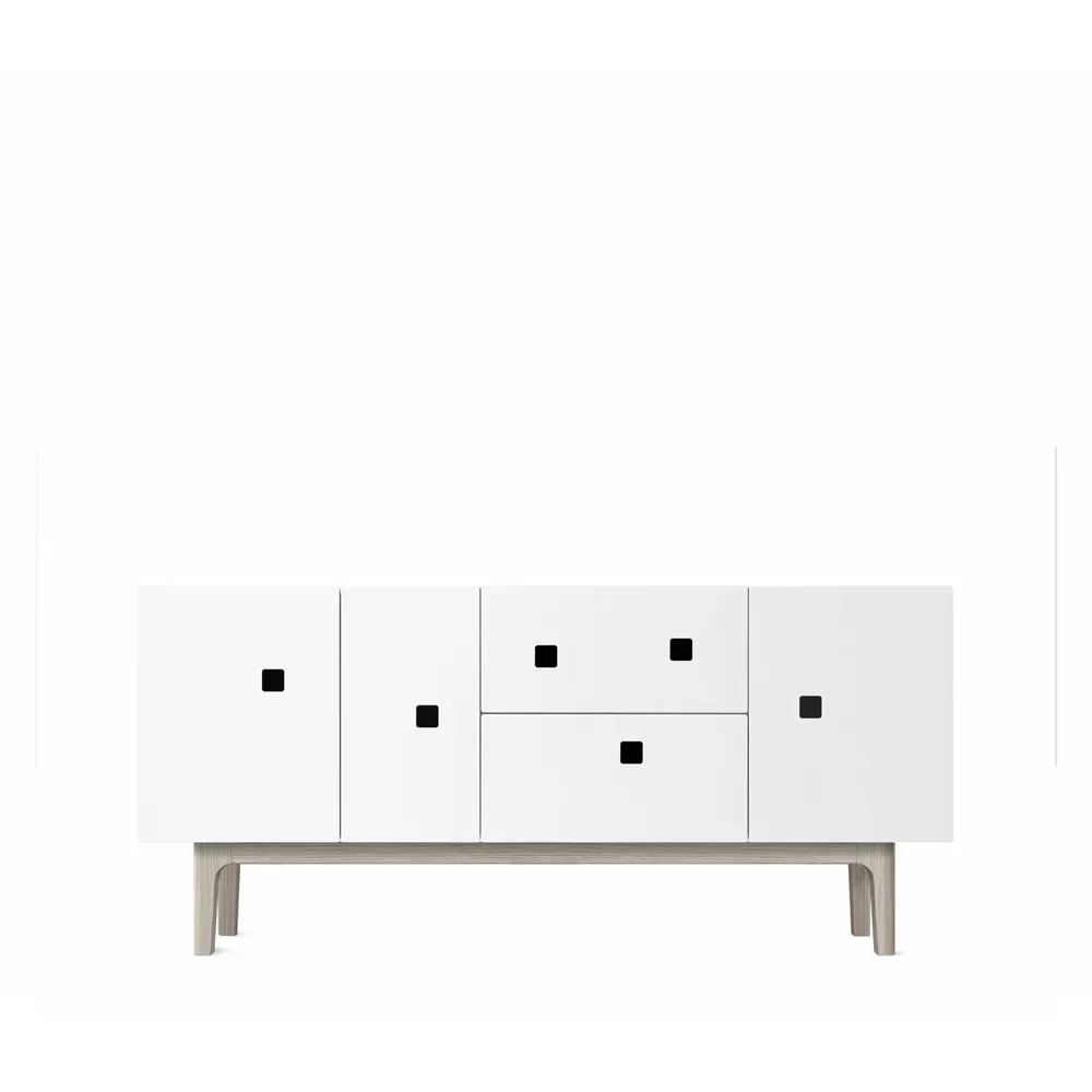 Móvel TV Peep M2, branco, Carvalho pigmentado branco Zweed