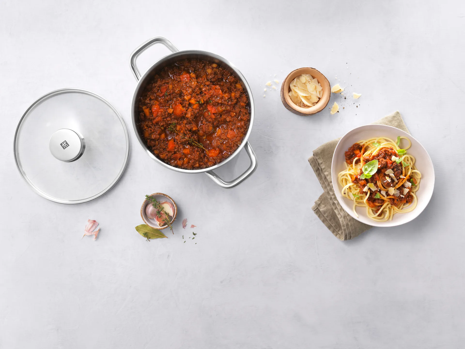 Conjunto de 5 caçarolas Zwilling Cube, Aço inoxidável-transparente  Zwilling