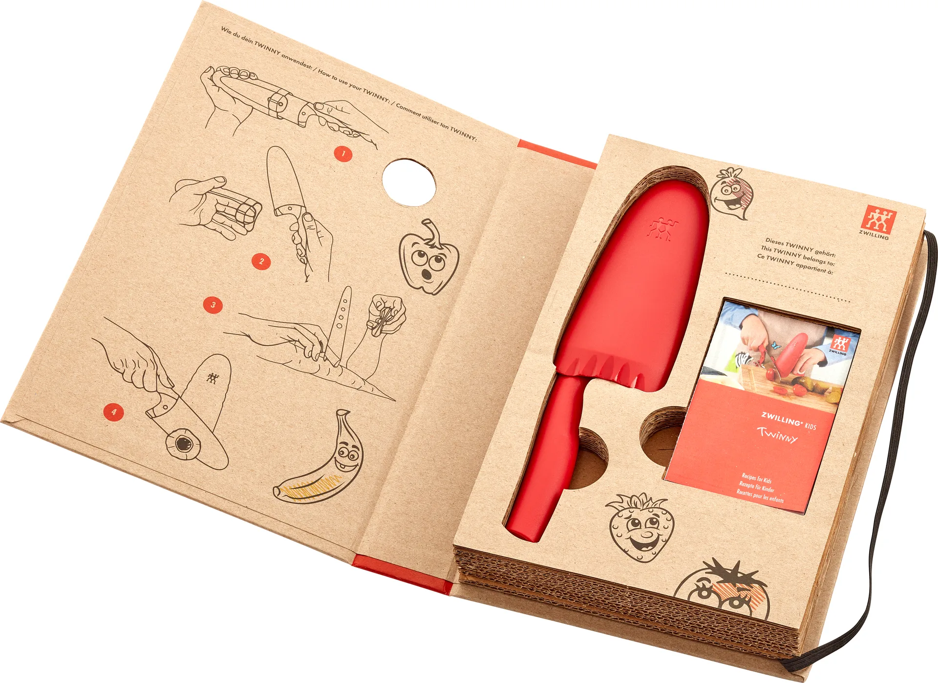 Faca Twinny 10 cm, Vermelho Zwilling