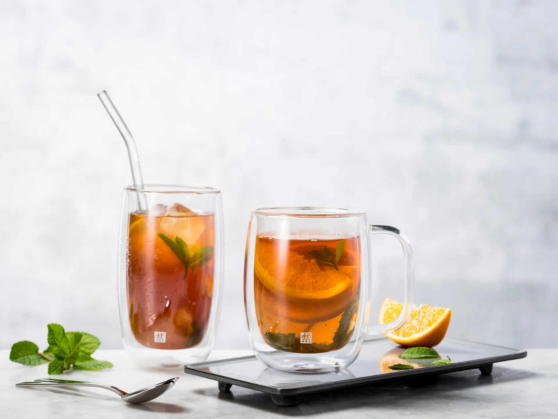 Palhinhas com dobra Zwilling Sorrento, conjunto de 4, Clear Zwilling