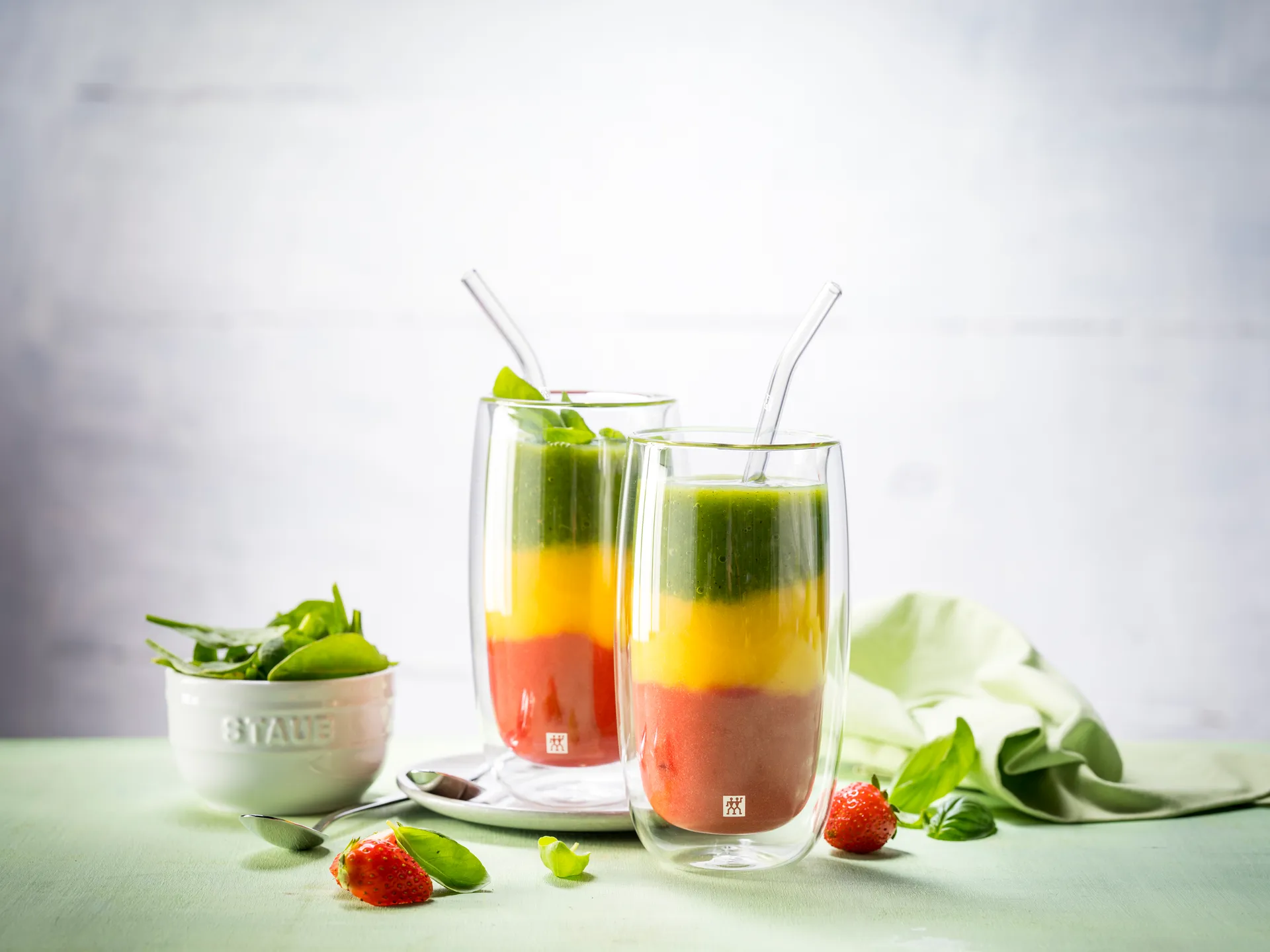 Palhinhas com dobra Zwilling Sorrento, conjunto de 4, Clear Zwilling