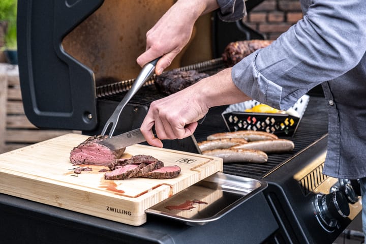 Zwilling BBQ+ tábua de corte bambu bandeja de recolha, 39x30 cm Zwilling