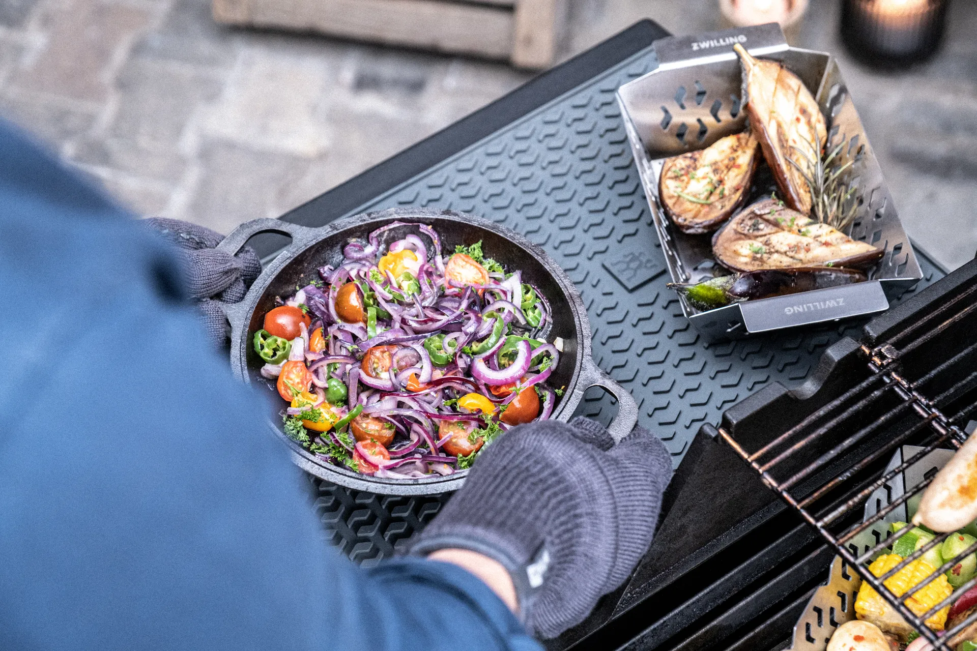 Zwilling BBQ+ tapete de silicone antiderrapante 45x31 cm, Cinza Zwilling