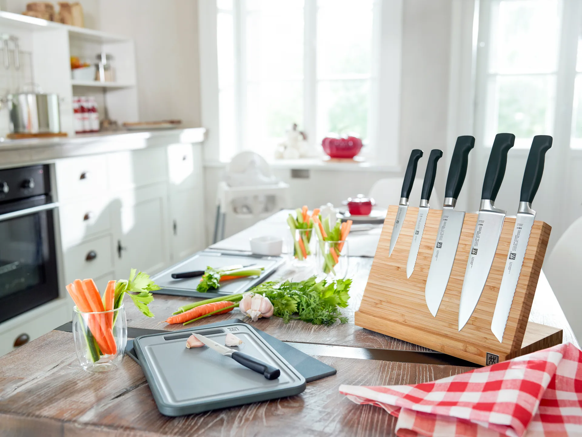 Zwilling Four star conjunto de facas 3 peças, Preto-aço inoxidável Zwilling