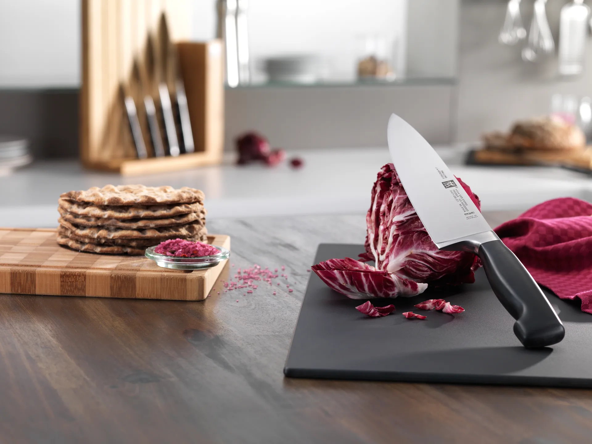 Zwilling Four star faca de chef 20 cm, Preto-aço inoxidável Zwilling