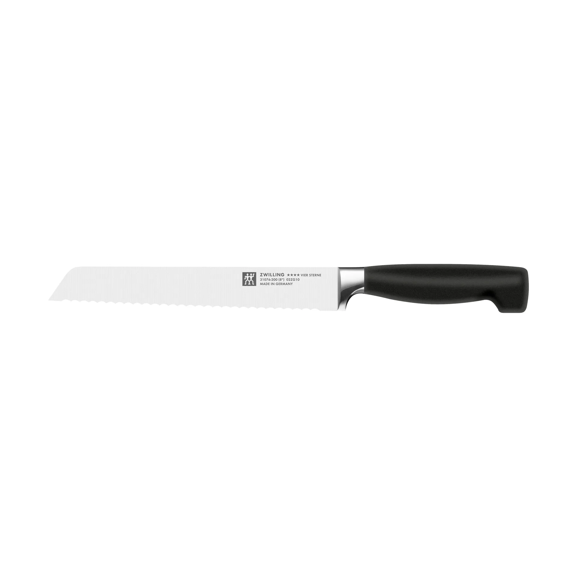Zwilling Four star faca de pão 20 cm, Preto-aço inoxidável Zwilling