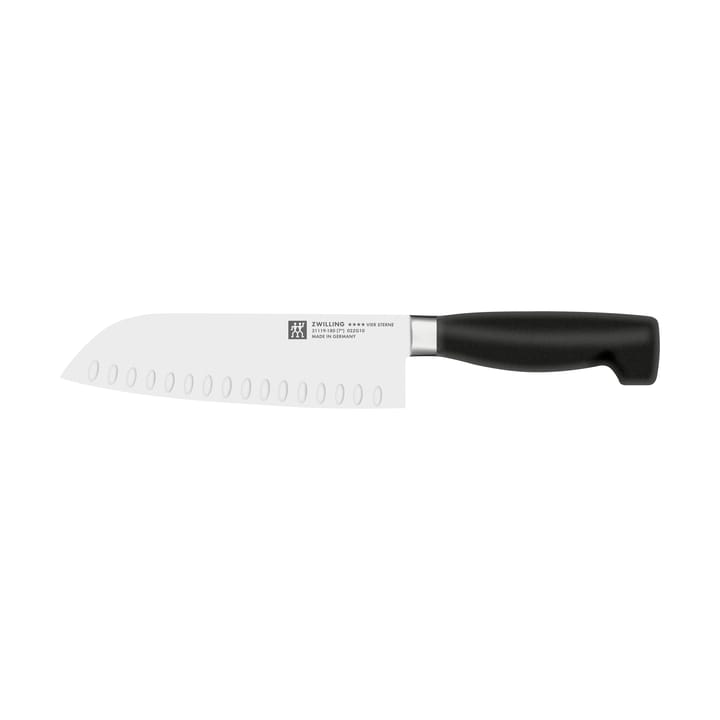 Zwilling Four star faca santoku 18 cm - Preto-aço inoxidável - Zwilling