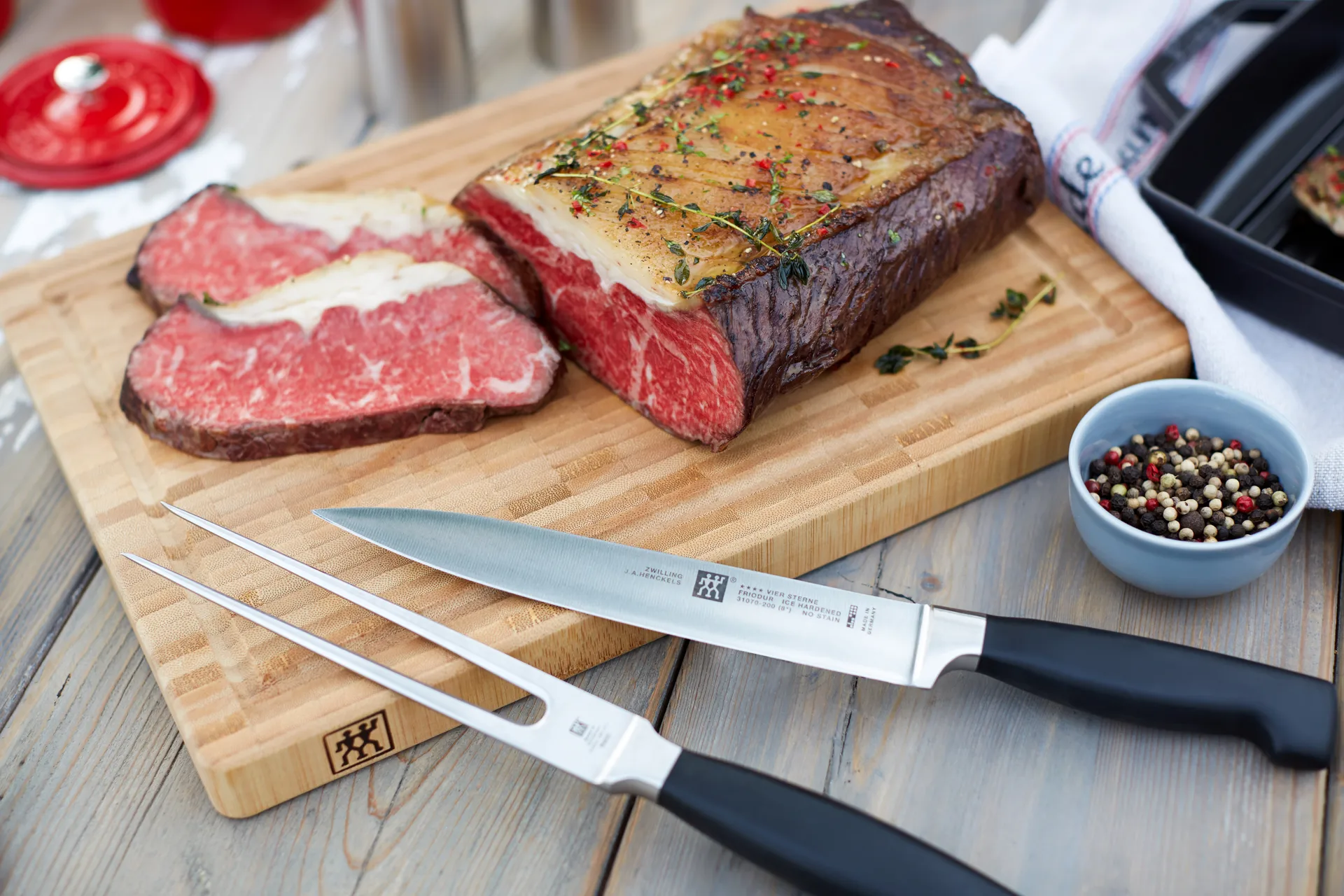 Zwilling Four star garfo para desfiar carne 18 cm, Aço inoxidável Zwilling