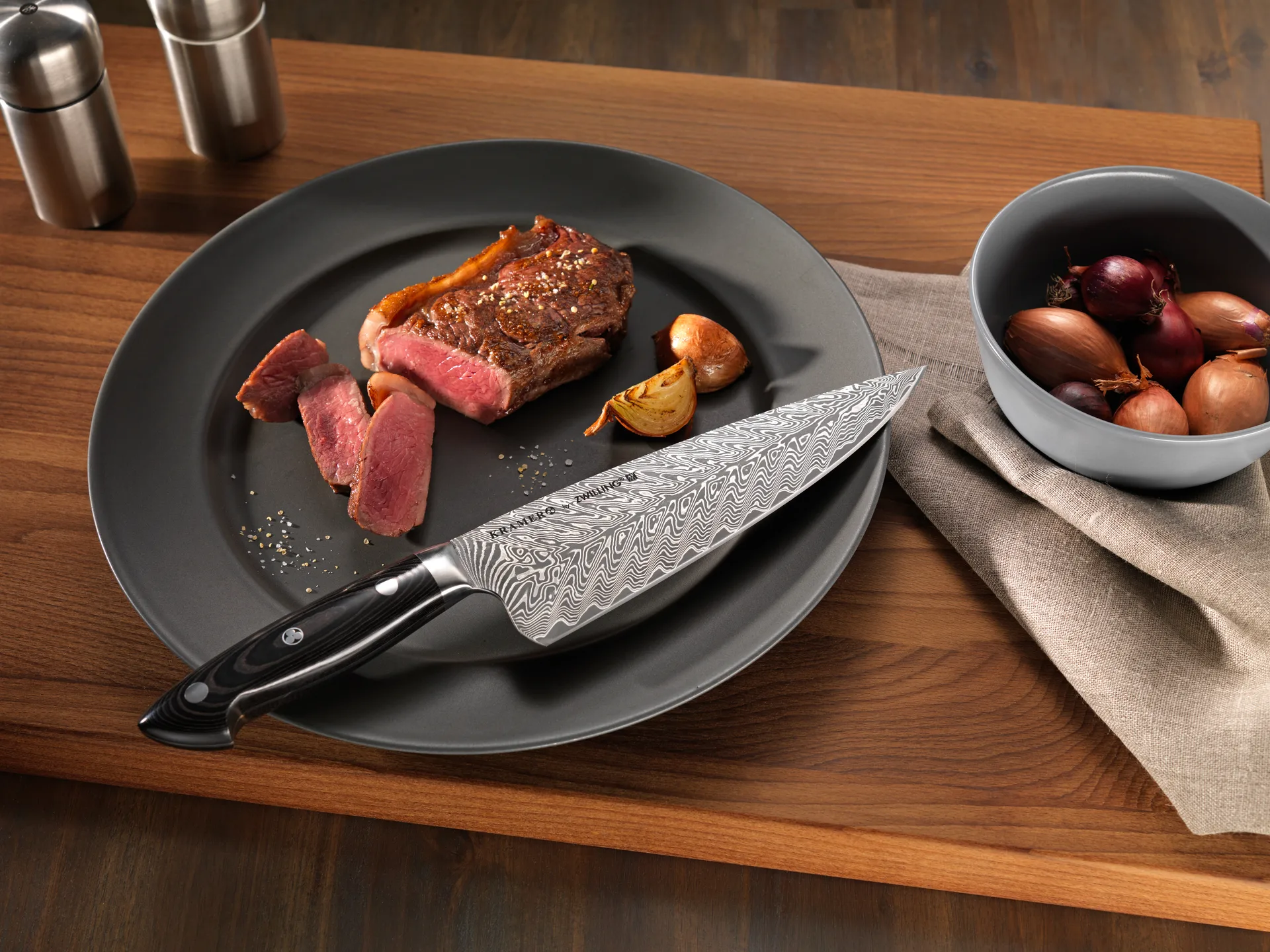 Zwilling Kramer euro faca multiusos em aço inoxidável 13 cm, Damasco-preto Zwilling