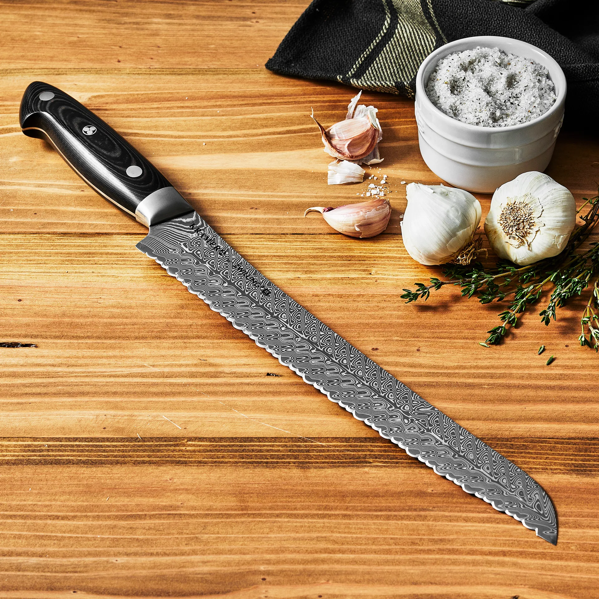 Zwilling Kramer euro stainless faca de pão 26 cm, Damasco-preto Zwilling