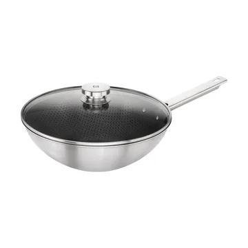 Zwilling Plus joy wok antiaderente Ø30 cm - Aço inoxidável - Zwilling