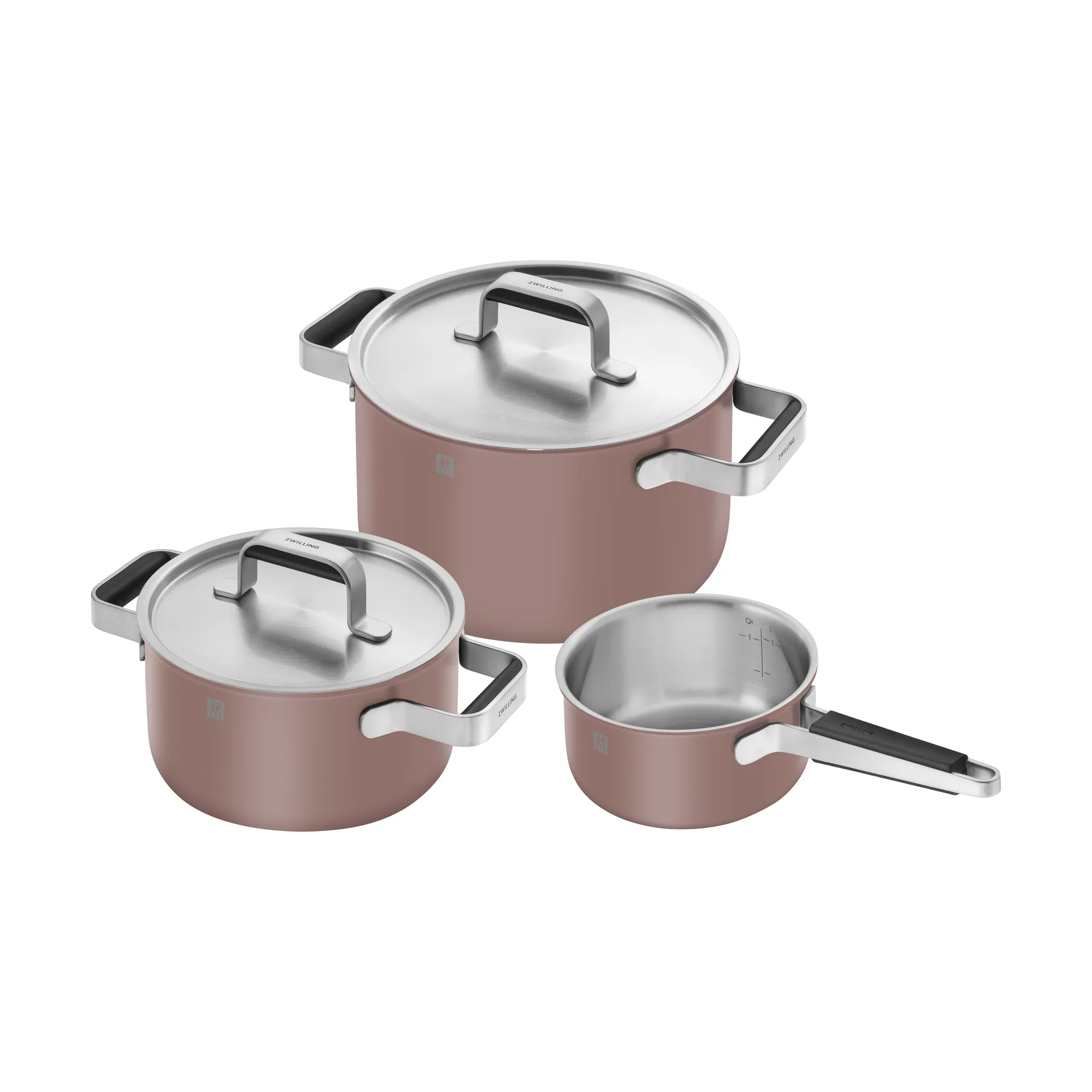 Zwilling Pure conjunto de panelas 5 peças, Rosa Zwilling