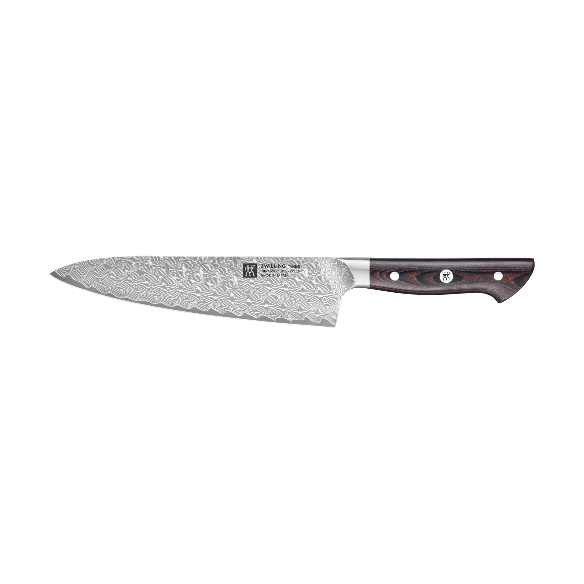 Zwilling Tanrei faca de chef Gyutoh 20 cm, Damasco-preto Zwilling