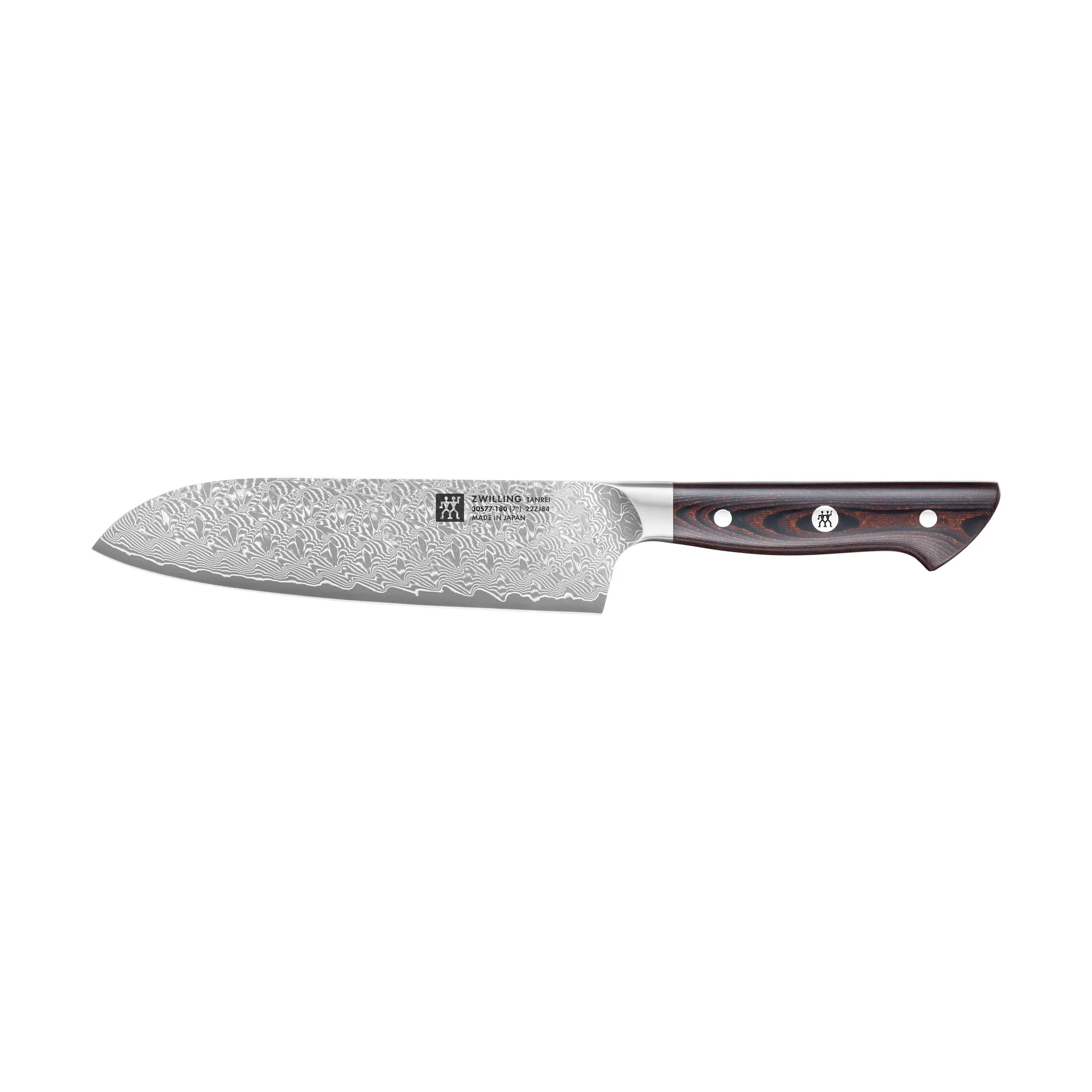Zwilling Tanrei faca santoku 18 cm, Damasco-preto Zwilling