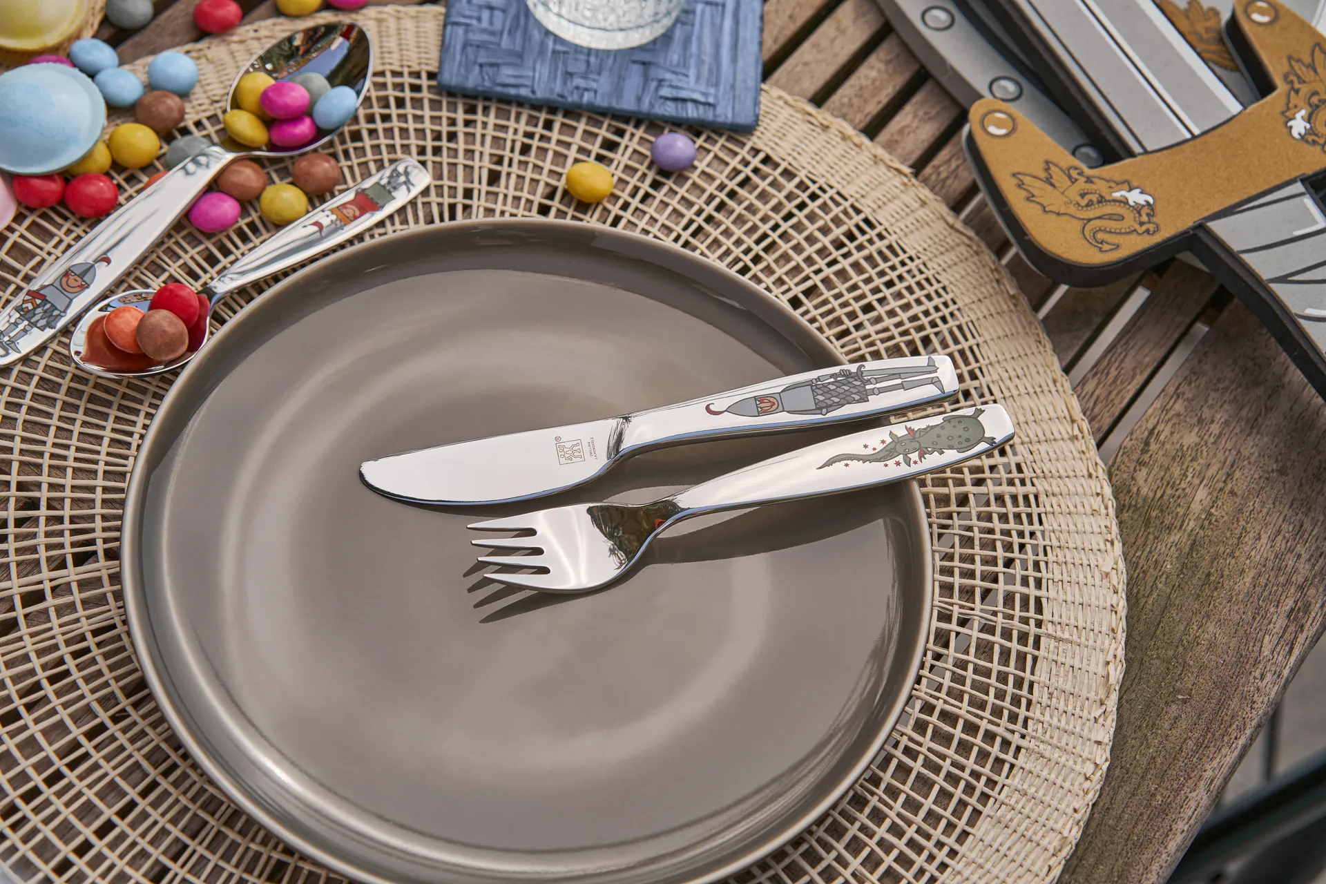 Zwilling Twin kids conjunto de talheres para crianças 4 peças, Eckbert cavaleiro Zwilling