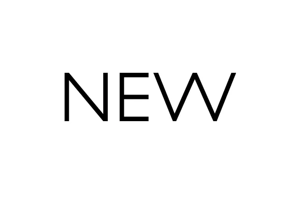 A palavra NEW em fonte sans-serif preta sobre um fundo branco.